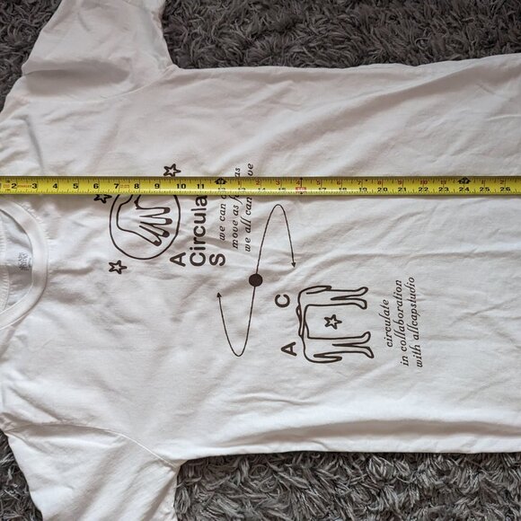 All caps studio x circulate white t-shirt - Picture 4 of 5